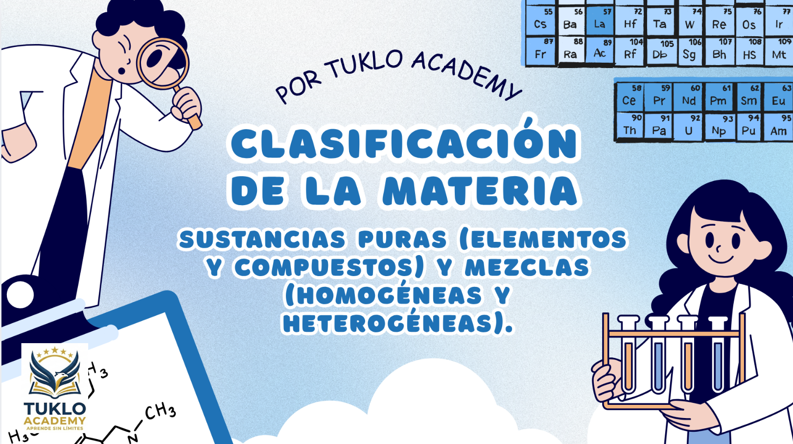 CLASIFICACIÓN DE LA MATERIA